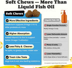 BuddyCheer 180 count chicken flavored dog omega supplement facts