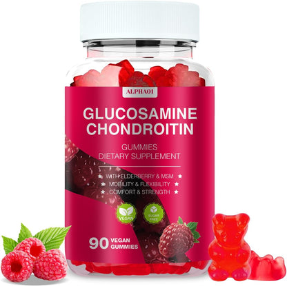 Zetelixia Glucosamine Chondroitin Gummies front view for joint health