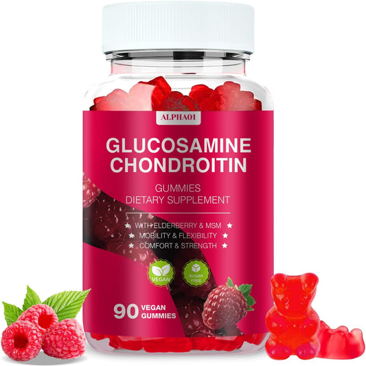 Zetelixia Glucosamine Chondroitin Gummies front view for joint health