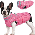 FUAMEY Dog Coat for Medium Dogs,Waterproof Dog Winter Jacket with Harness Built in Puppy Cold Weather Coats Reflective Pet Vest with Zipper Warm Fleece Dogs Snowsuit Windproof Red M - Image 13