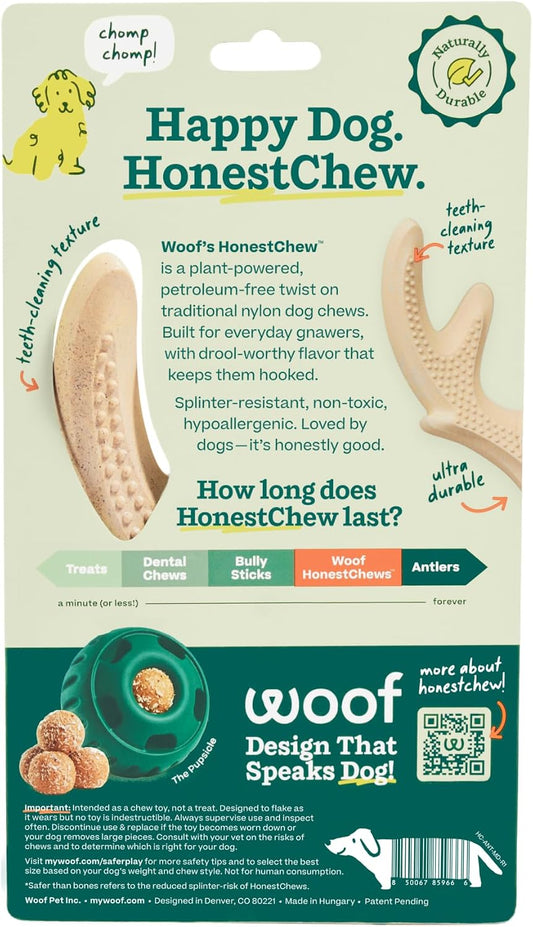 Close up of textured surface on Woof HonestChew dog toy