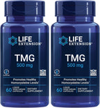 Authentic USA imported Life Extension TMG 500mg dietary supplement product display