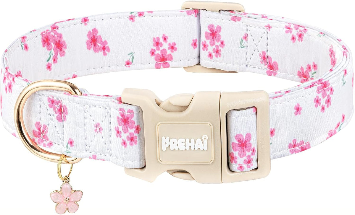 Full Length View Of The Opened Adjustable Pink Dog Collar Accessory