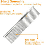 Dxlam dog comb set for removing knots and tangles