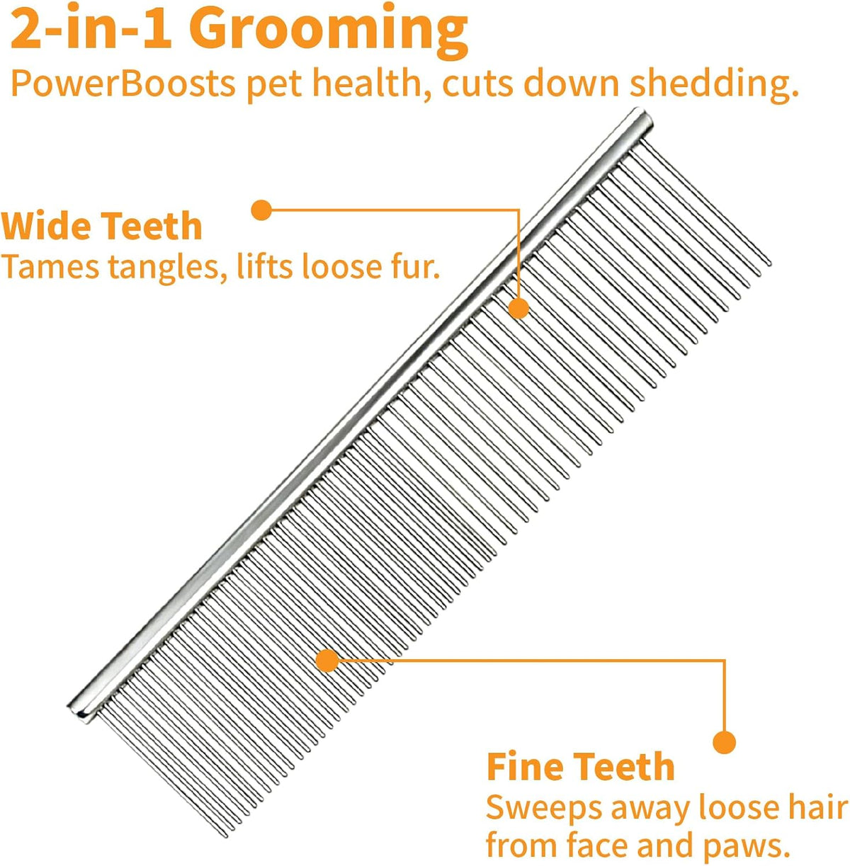 Dxlam dog comb set for removing knots and tangles