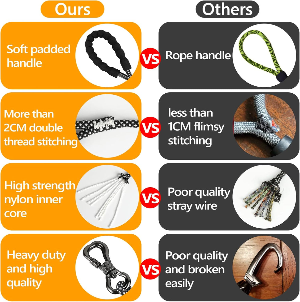 NTR static climbing rope pet tether being used for dog recall training outdoors