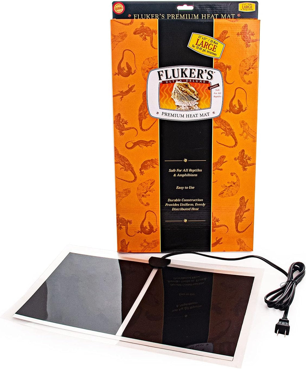 Fluker's constant temperature heat mat label