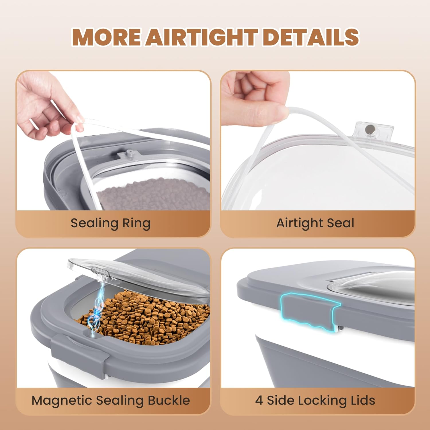 Ddmommy food container with lid and included scoop