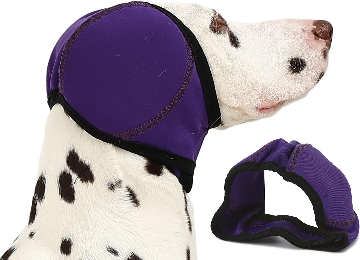 Comfortable fit demonstration of Aoolmol dog ear muffs