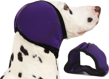 Comfortable fit demonstration of Aoolmol dog ear muffs