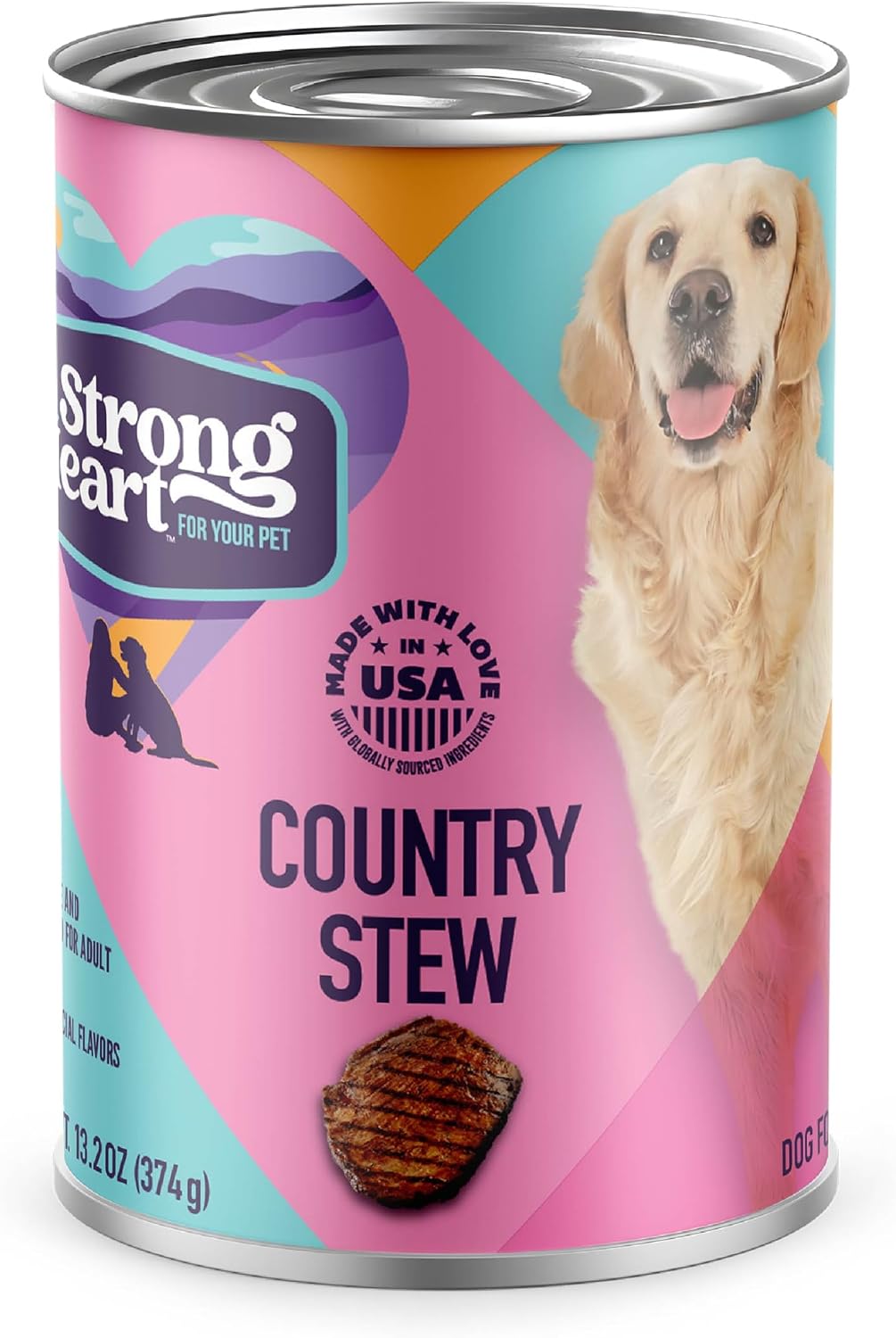 Strongheart cuts in gravy wet dog food twelve pack packaging