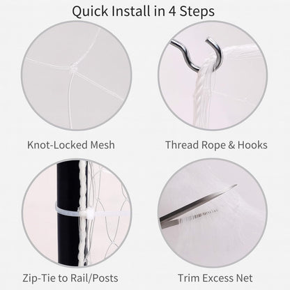 Fluxionova safety net packaging and included hardware