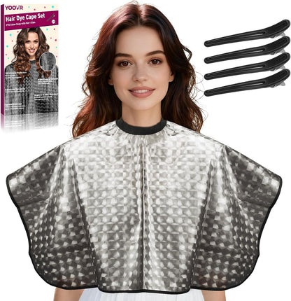 TecoKart hair dye kit with cape and clips front view