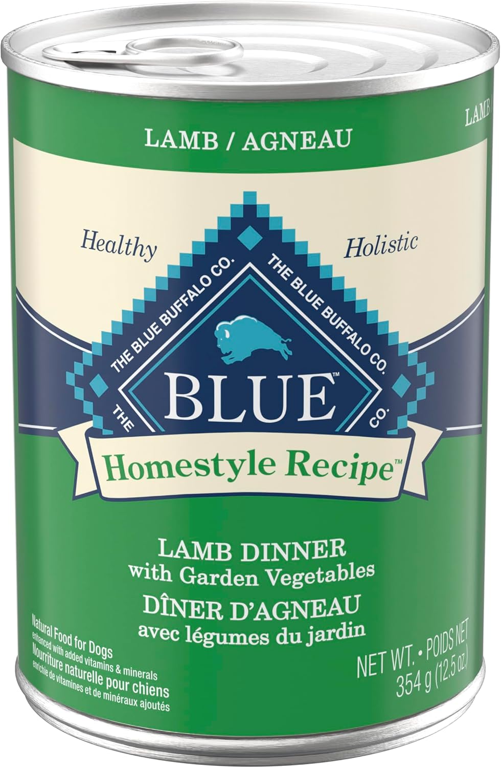 Blue Buffalo Homestyle Recipe Wet Dog Food Pat Variety Pack, Chicken Dinner & Beef Dinner with Garden Vegetables, Made with Natural Ingredients, 12.5-oz. Can (6 Count, 3 of Each) - Image 14