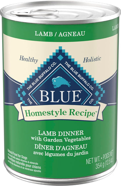Blue Buffalo Homestyle Recipe Wet Dog Food Pat Variety Pack, Chicken Dinner & Beef Dinner with Garden Vegetables, Made with Natural Ingredients, 12.5-oz. Can (6 Count, 3 of Each) - Image 14