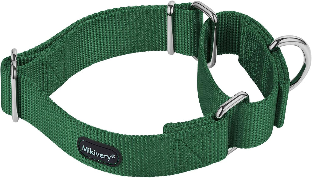 Mikivery Martingale Dog Collar Nylon Adjustable and Safety Training Colourful Comfortable Metal Buckle Pet Collars for Small Medium and Large Dogs(Haze,M) - Image 13