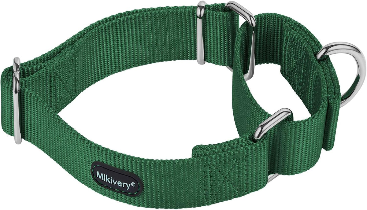 Mikivery Martingale Dog Collar Nylon Adjustable and Safety Training Colourful Comfortable Metal Buckle Pet Collars for Small Medium and Large Dogs(Haze,M) - Image 13