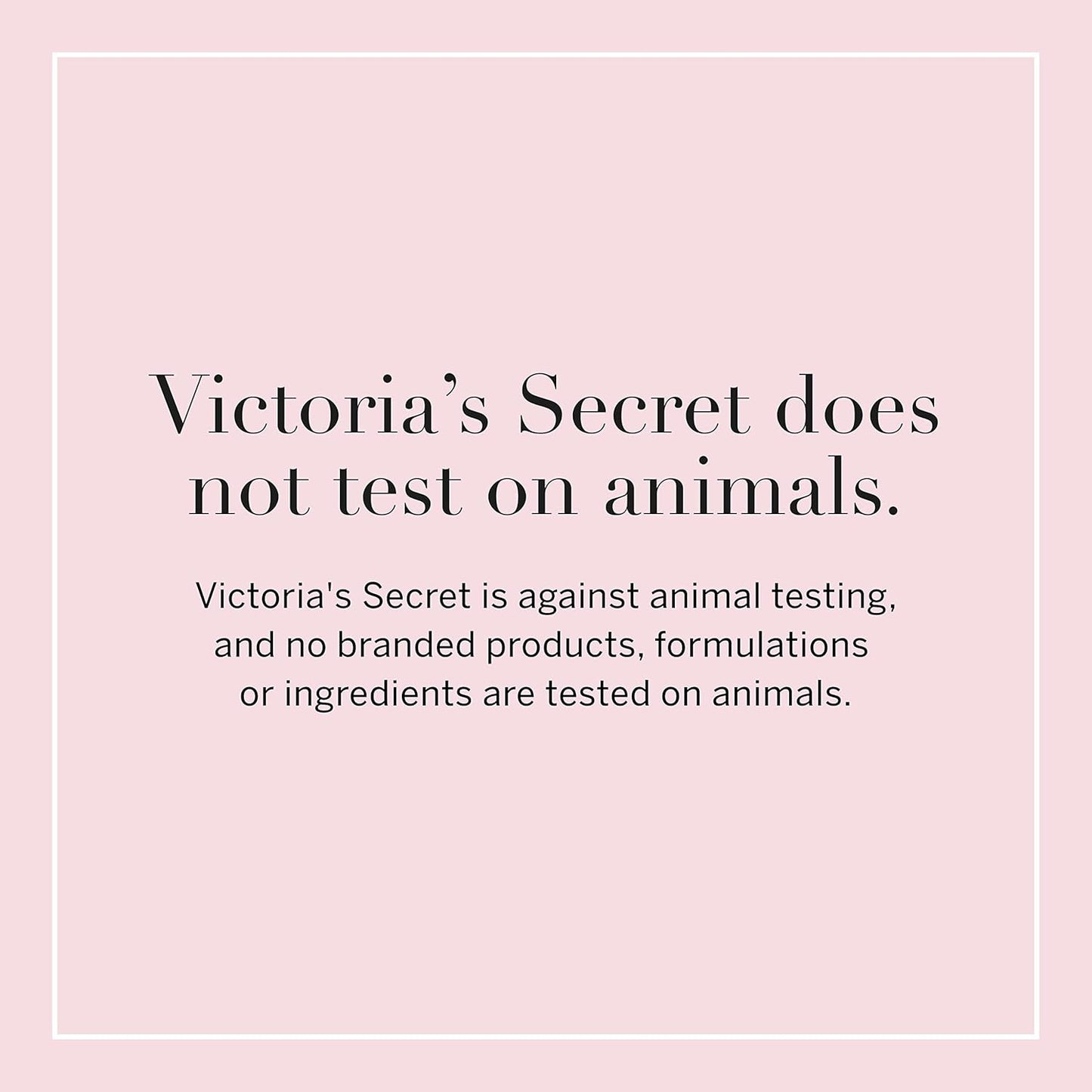 Victoria's Secret Velvet Petals bottle held close to show the liquid formulation transparency.