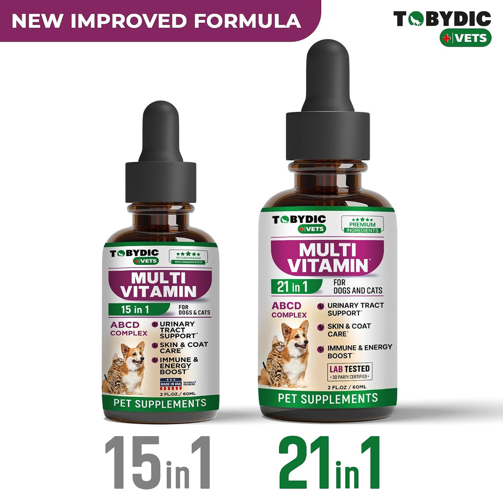 Beloved Pets Tobydic pet supplement liquid dropper close up for precise dosing