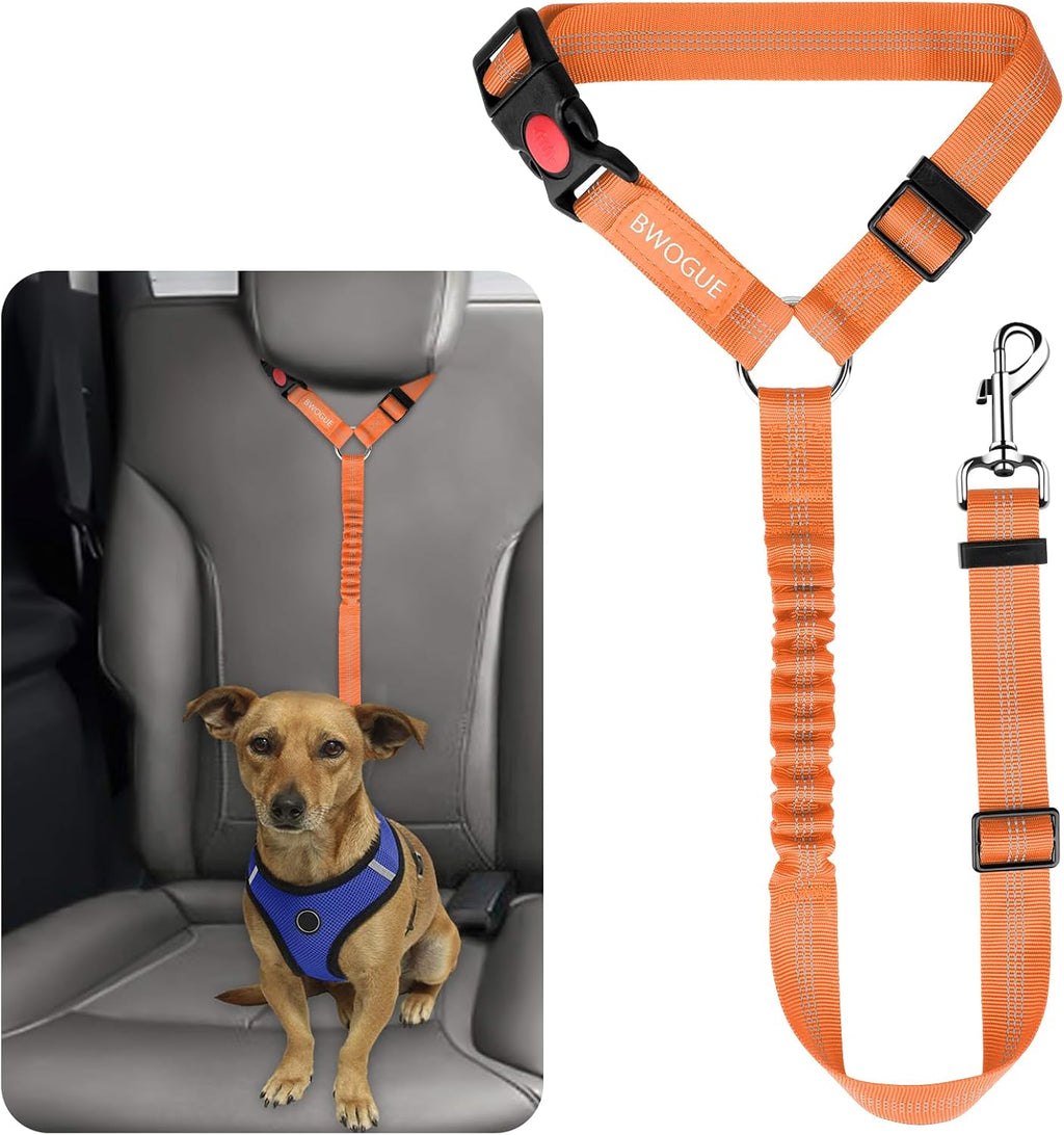 BWOGUE Pet Dog Cat Seat Belts, Car Headrest Restraint Adjustable Safety Leads Vehicle Seatbelt Harness (1 Pack) - Image 13