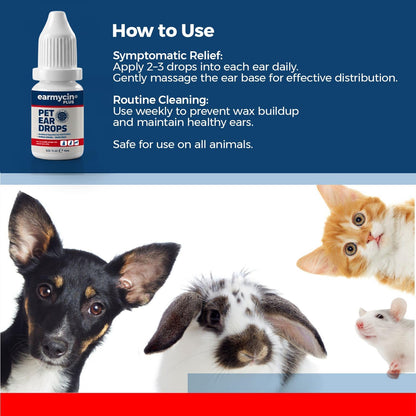 Vetenix Earmycin non-irritating ear solution label