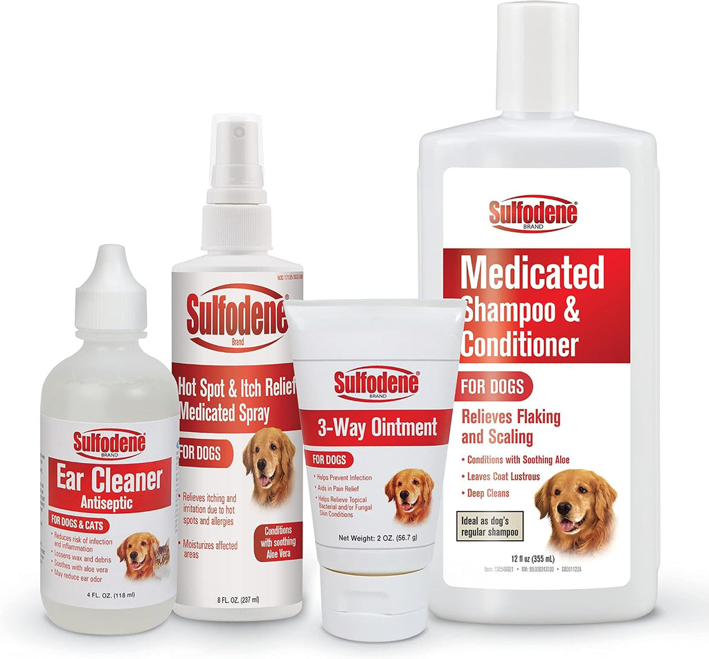 Authentic USA imported Sulfodene medicated pet shampoo