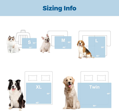 PPOLCA Cooling Waterproof Pet Blanket for Large Dogs - Q-MAX>0.5, Breathable Summer Cold Pet Blanket, Machine Washable Throw Sofa Protector, 50x60, Grey - Image 9