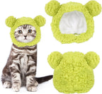 JOICEE Cute Cat Costume Warm Bear Hat Adjustable Small Pet Headwear for Cat - Image 10