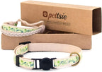 Full set view of Pettsie cat collar and companion bracelet