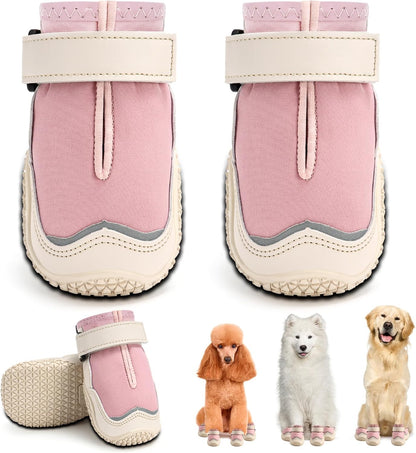 Hcpet Dog Boots, Dog Shoes for Large Dogs, Medium Dog Boots & Paw Protectors, Anti-Slip Dog Booties for Hot Pavement Winter Snow Hiking with Reflective Straps Black Size 6 - Image 14