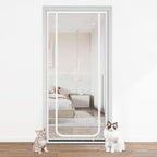 Cat screen door with reinforced zipper closure