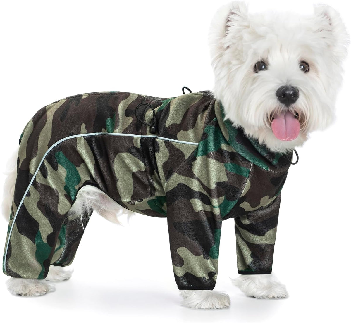 Fleece Dog Coat for Small Medium Dog,Pullover Pajamas Jumpsuit Bodysuit Puppy Coats with Legs, Pet Windproof Warm Cold Weather Jacket Full Body Vest Cozy Snowsuit Outfit Clothes (Black, S) - Image 11