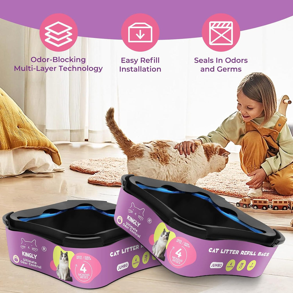 Kingly brand premium cat waste disposal kit configuration