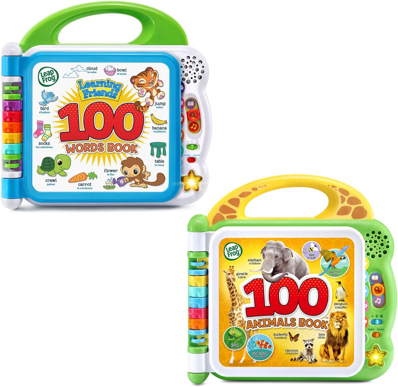 LeapFrog 100 Words and 100 Animals Book Set front view packaging