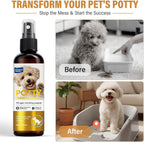 Authentic USA imported dog training spray showing detailed usage instructions and safety info