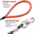 Detailed shot of the soft silicone grip handle designed for large dog handling comfort.