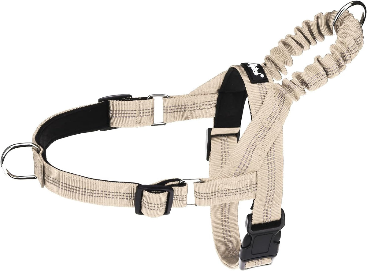 PUPTECK No Pull Dog Harness for Large Dogs, Adjustable Reflective Pet Vest Harness with Bungee Handle, Escape Proof No Choke Harness for Large Dogs Walking Training, Black L - Image 12