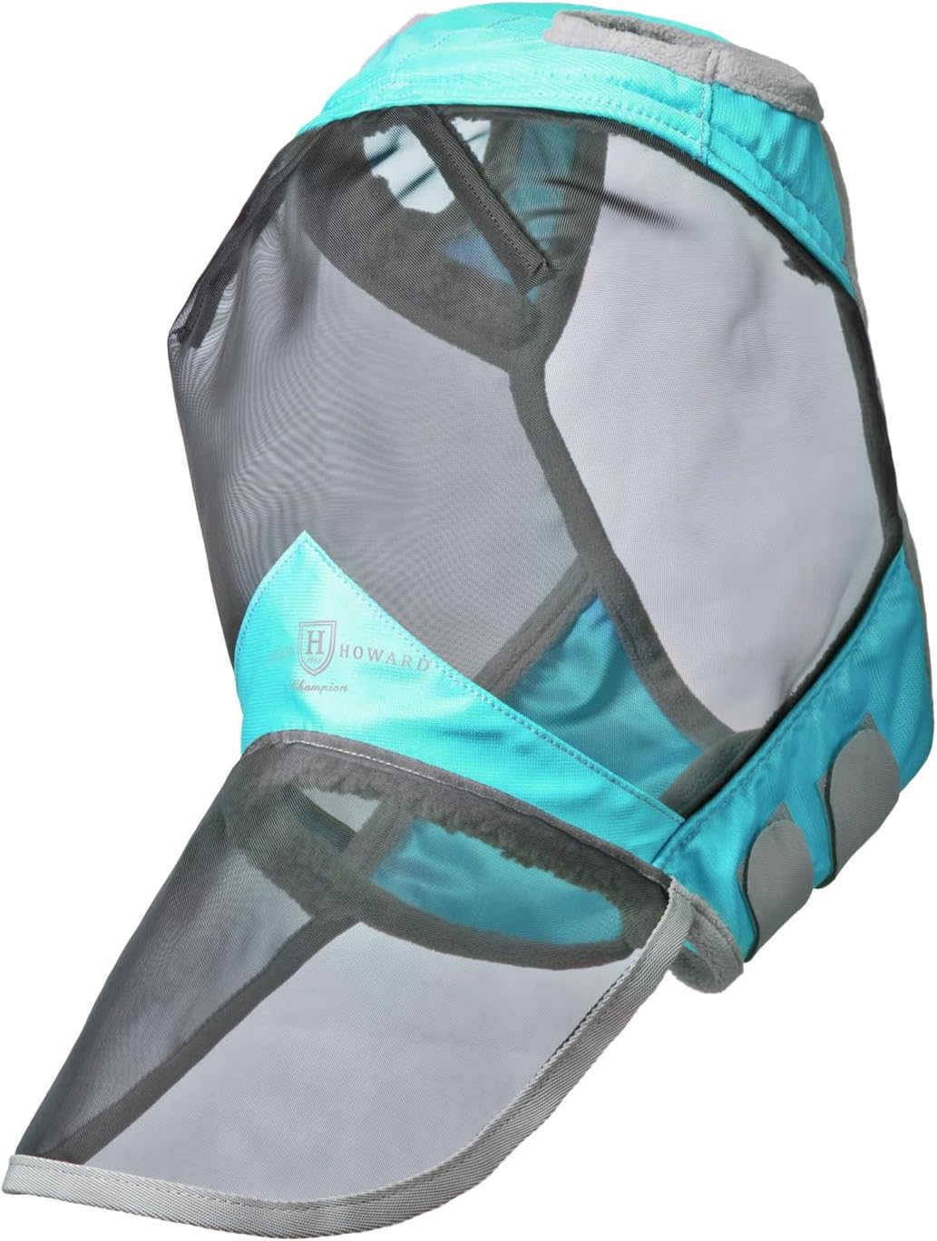 Close up of Harrison Howard fly mask translucent eye mesh
