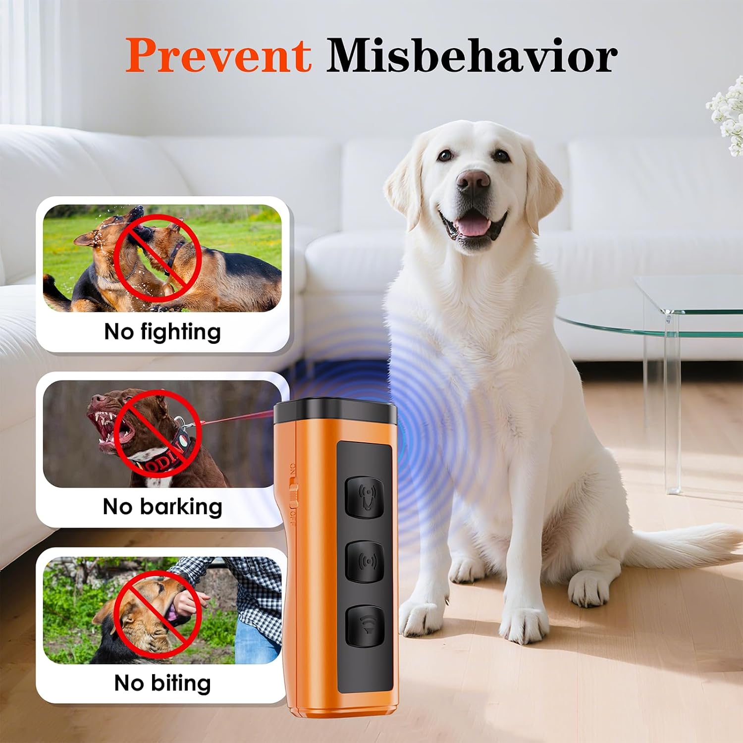 Side profile of Xiuxun dog training device with wrist strap