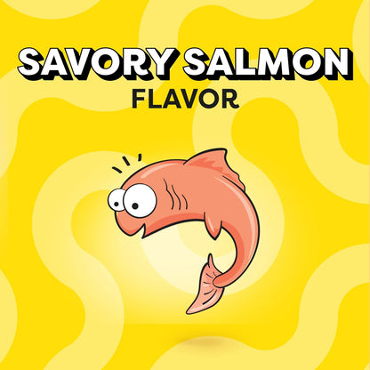 Temptations Savory Salmon flavor jumbo stuffed premium cat snacks