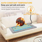 Texsens small animal warming pad with removable machine washable plush sleeve.