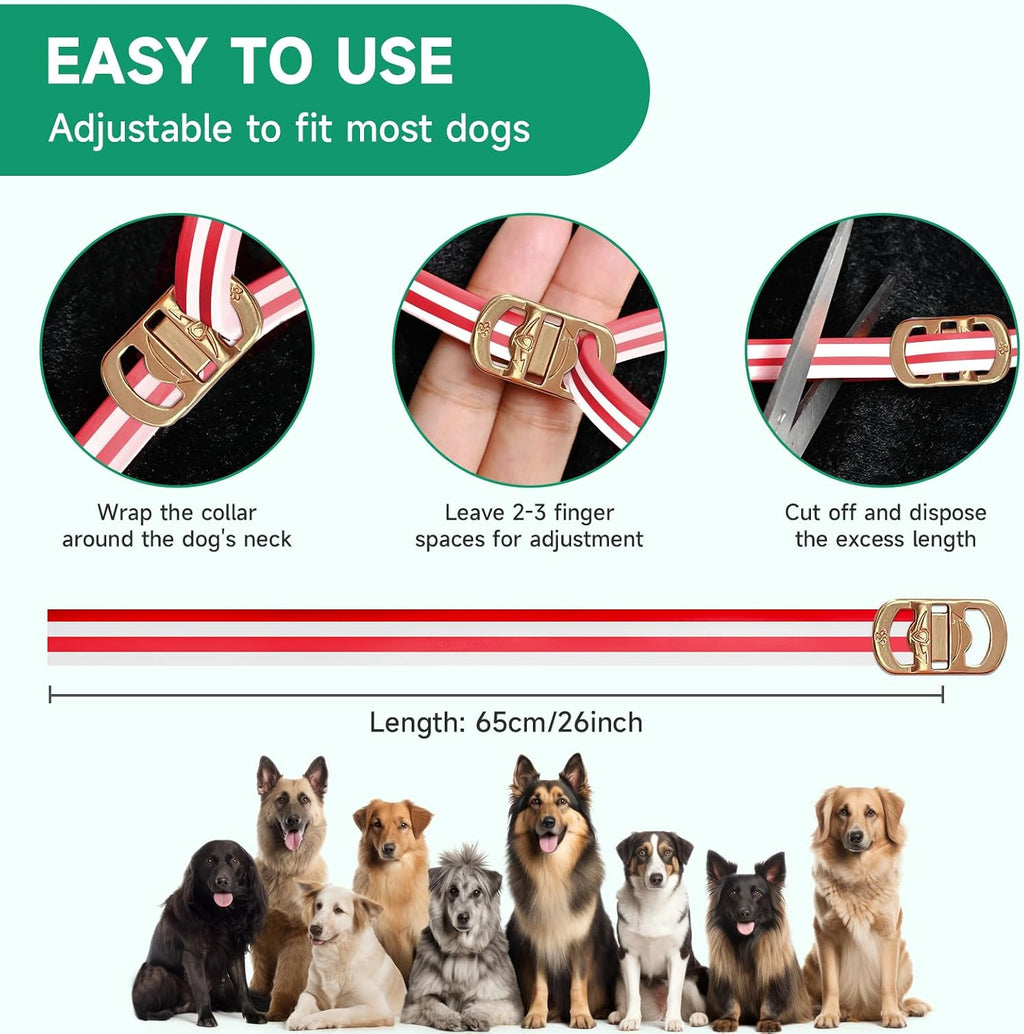Waterproof non-greasy dog flea treatment collar