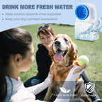 Ziliny 1 Pcs 3 Quart No Spill Portable Dog Travel Water Bowl Leakproof Pet Water Bowl for Pet Dispenser for Small Large Dogs Cats Camping Hiking Trips Car RV Boat Road Mess-Free Design - Image 3