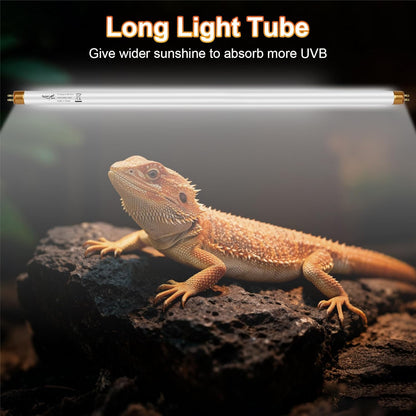 REPTI HOME thirty four inch UVA UVB terrarium lamp for pet tortoises.