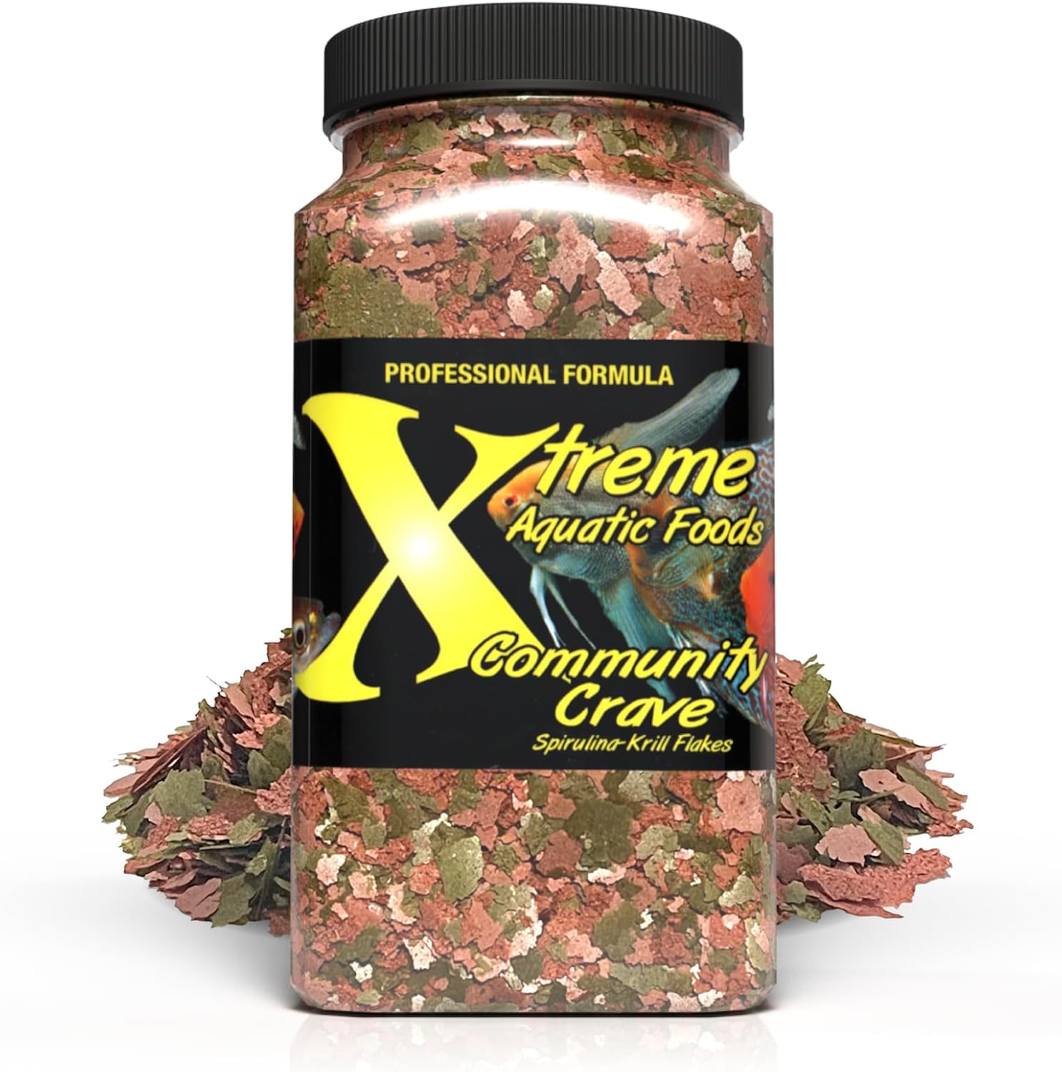 Xtreme Community Crave Flake - Krill & Spirulina Blend for Vibrant Colors, Immune Support and Digestive Health, Tropical & Freshwater Fish Nutrition - Premium Community Aquarium Food (3.5oz) - Image 9