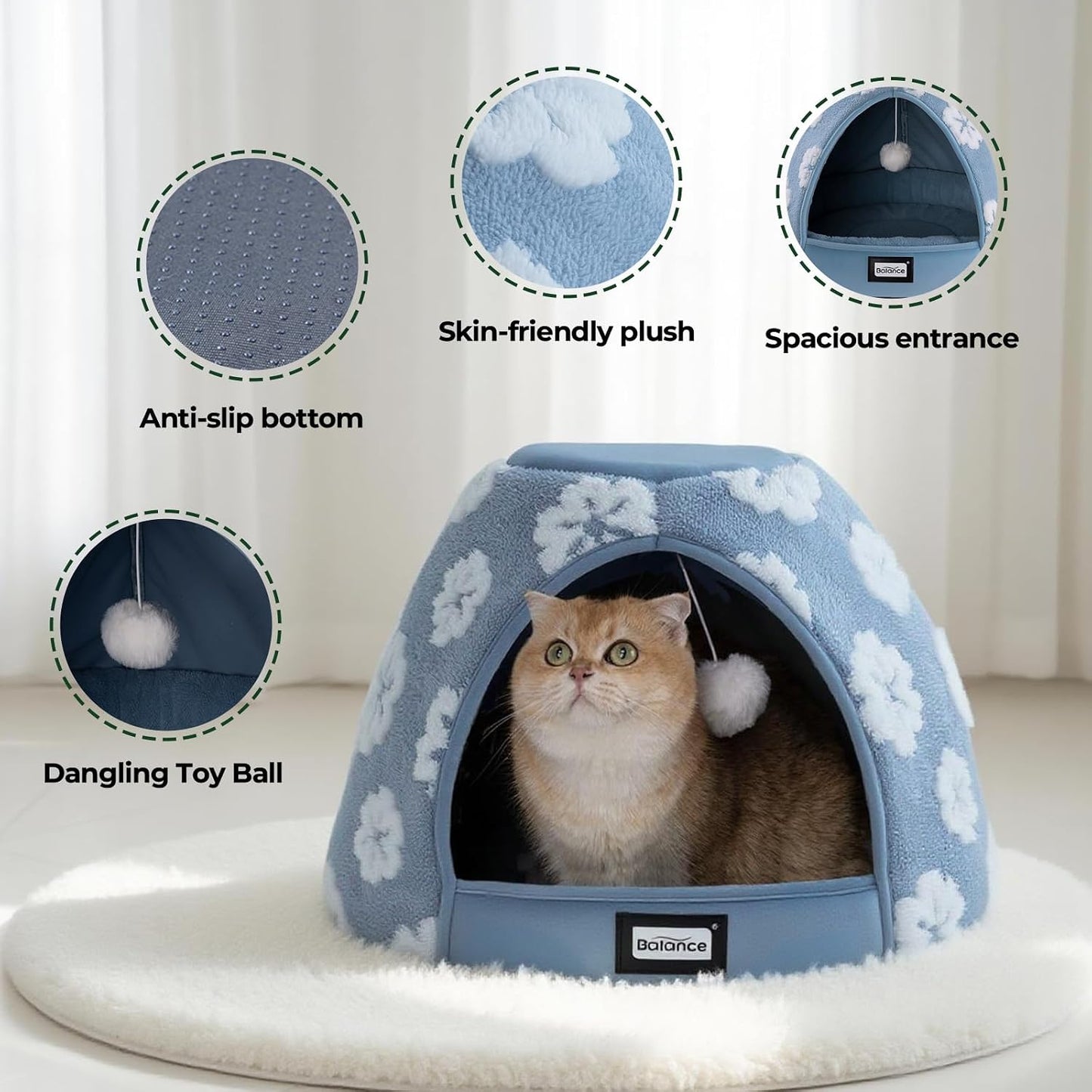 Anti-slip base of BALANCE 19-inch pet bed