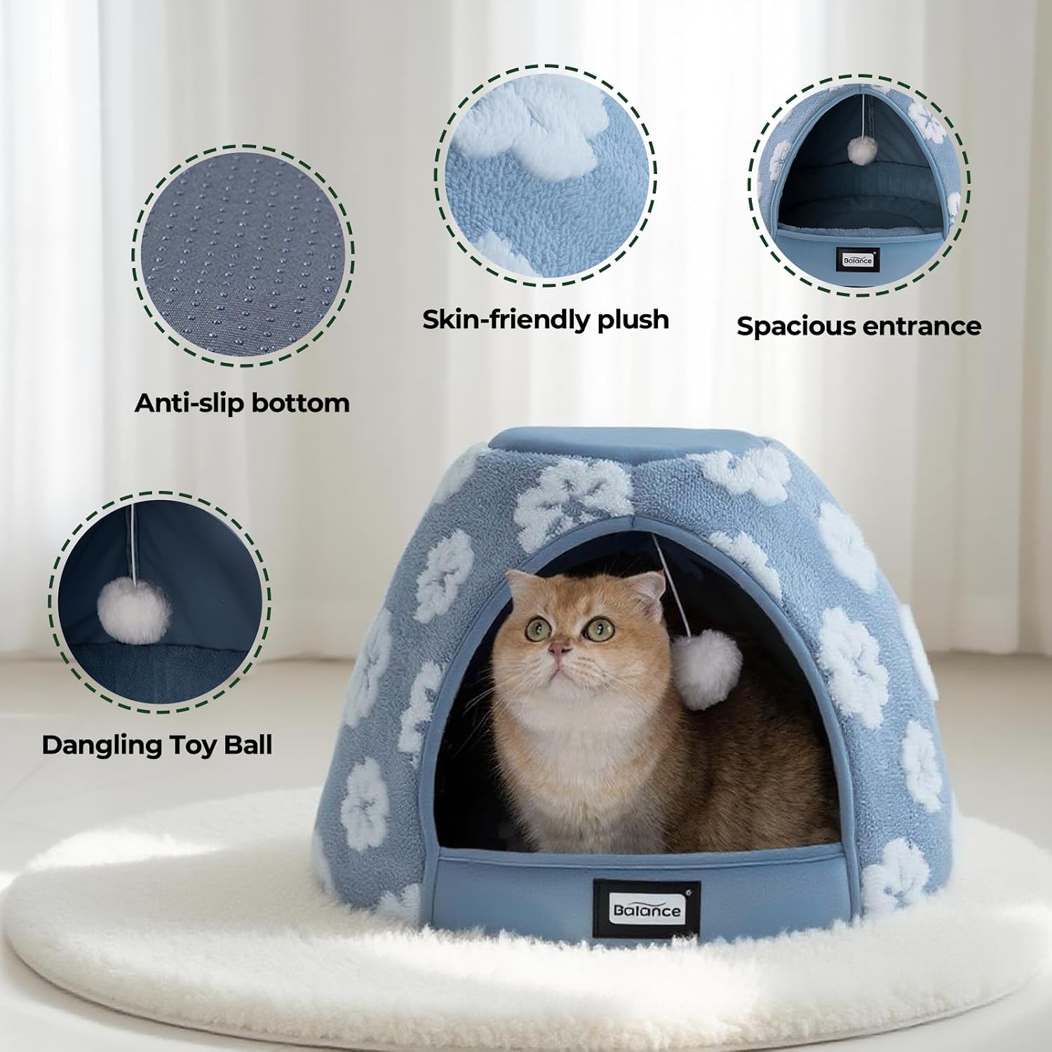 Anti-slip base of BALANCE 19-inch pet bed