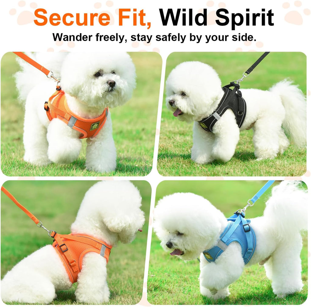 Cat Harness and Leash, Cat Harness and Leash Escape Proof (Orange-M) - Image 9
