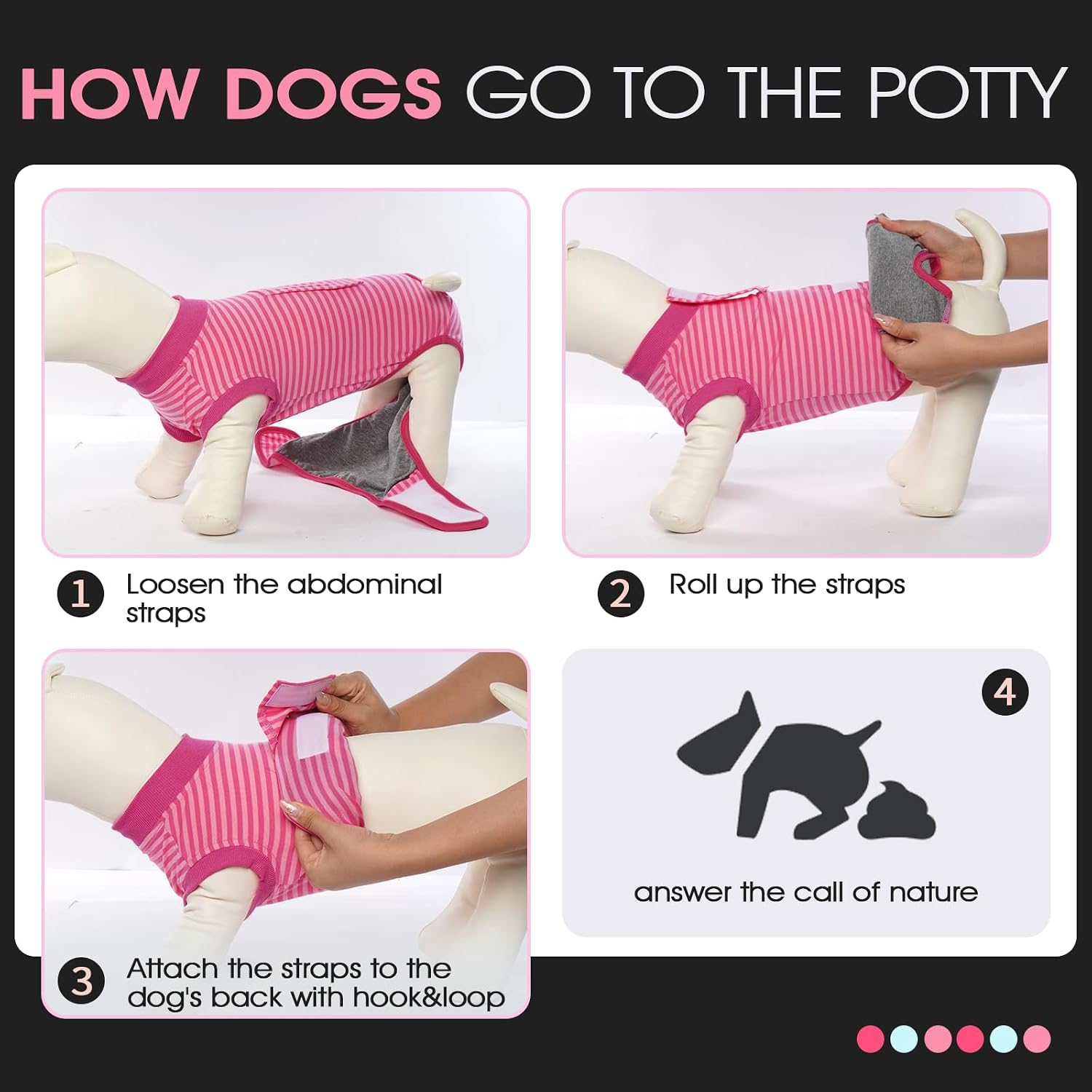 FUAMEY female spay and male neuter protection suit for large dogs