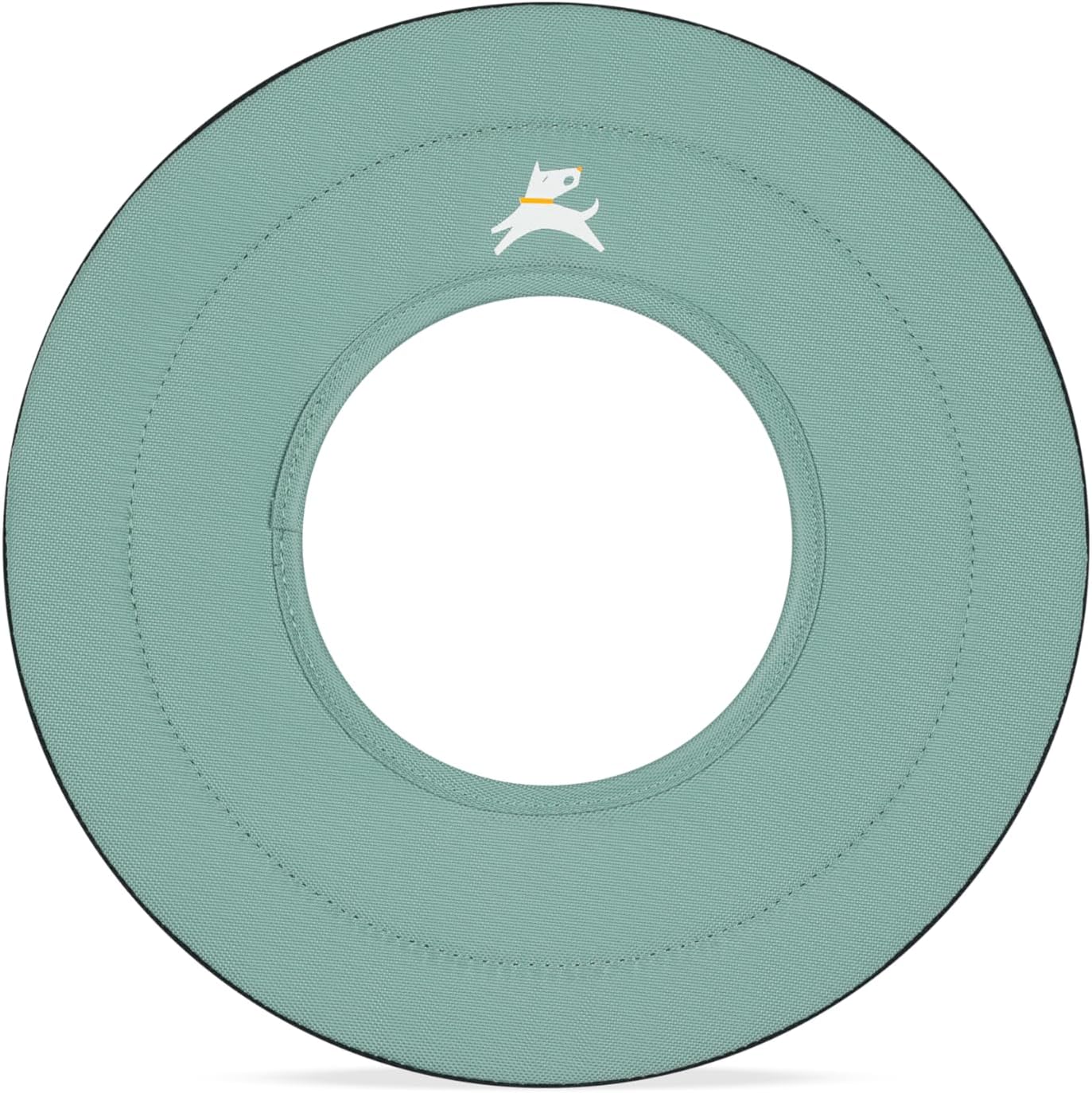 Close up of recycled fabric texture on OllyDog disc